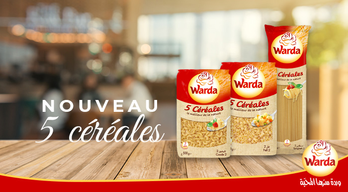 Pâtes Warda innove et lance des pâtes aux 5 céréales