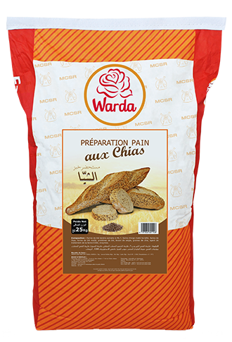 Pain au chia -Warda